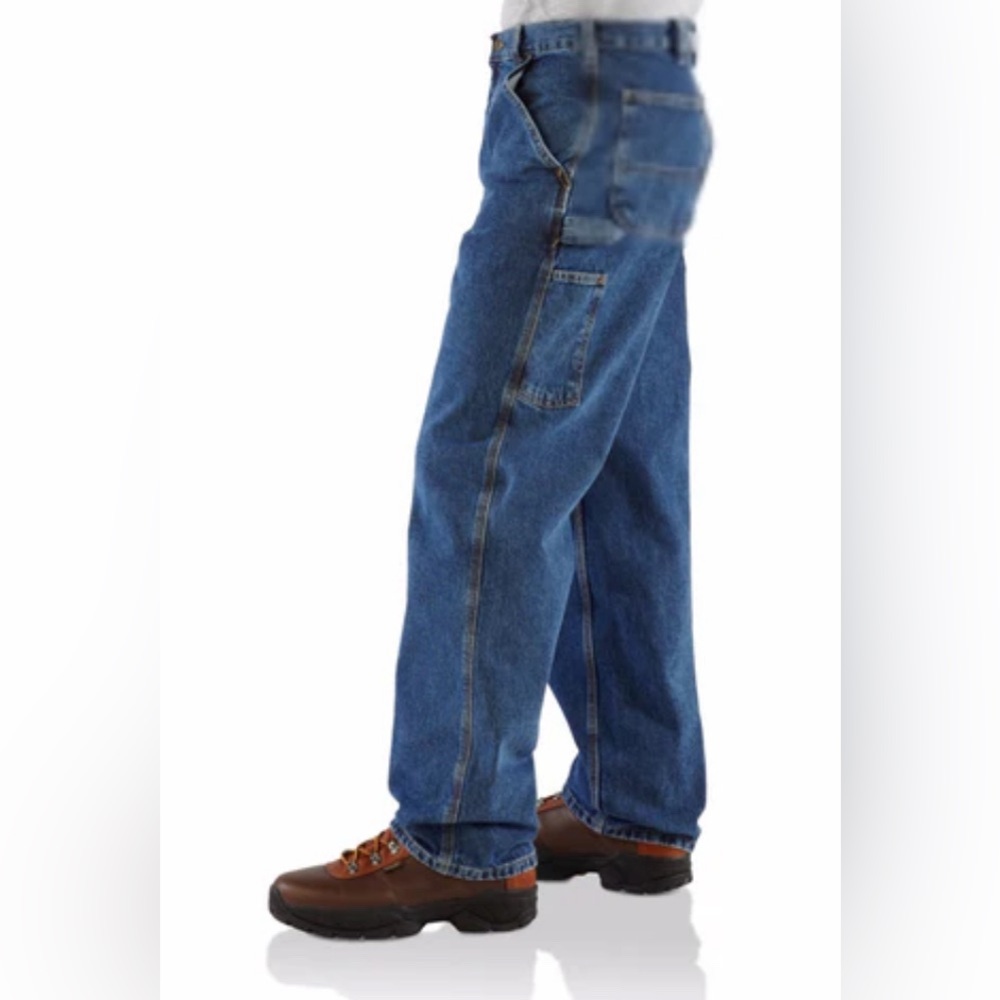 Carhartt Loose Original Fit‎ Work Dungaree Carpenter Jeans B13 DPS 36x32 NWT - Picture 3 of 12